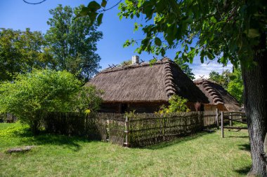 LUBLİN, POLAND - 31 AĞUSTOS 2020: Lublin Açık Hava Köyü Müzesi.