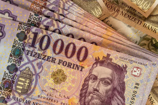 Hongaarse Forint Bankbiljetten 2000 10000 Forint Bankbiljet — Stockfoto