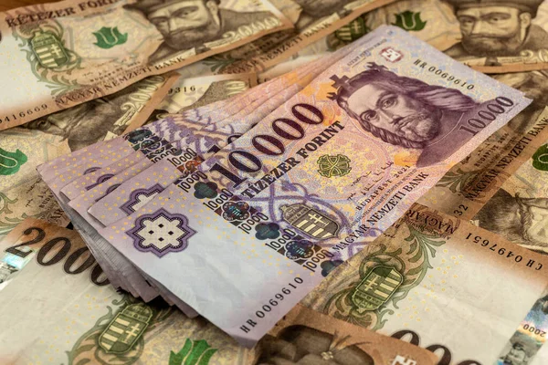 Billetes Forintos Húngaros Billete 2000 10000 Forint — Foto de Stock