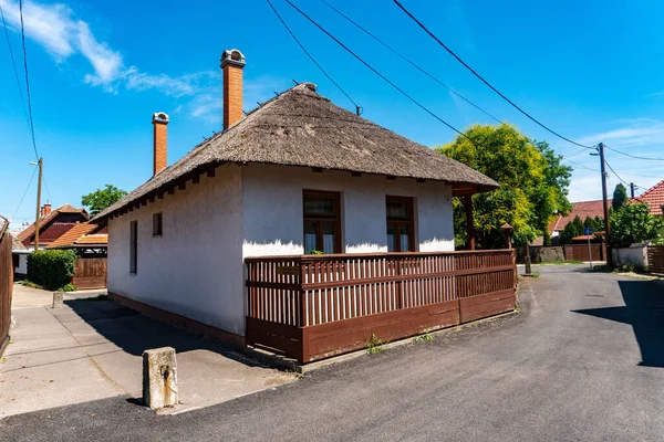 Mezokovesd Ungarn Juni 2022 Freilichtmuseum Hadas Traditionelles Matyo Haus — Stockfoto