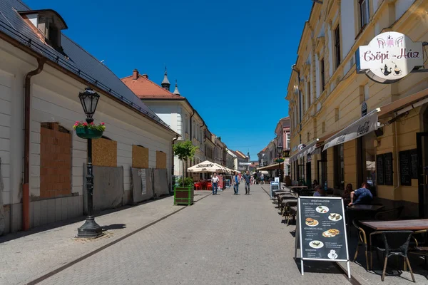 Eger Hongarije Juni 2022 Straten Van Eger — Stockfoto