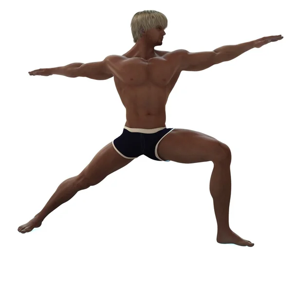 Warrior pose — Stockfoto