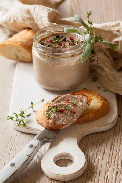 Chicken liver pate — Stock Photo, Image