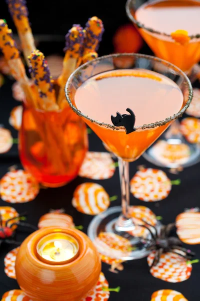 Halloween snack en drankjes — Stockfoto