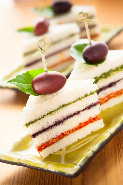 Pile sandwich tricolore — Foto Stock