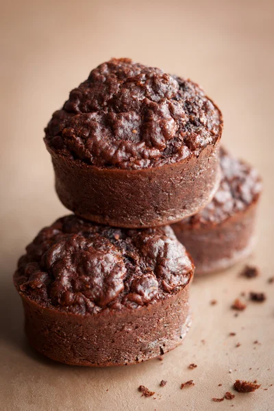 Muffins au son d'avoine au chocolat — Photo