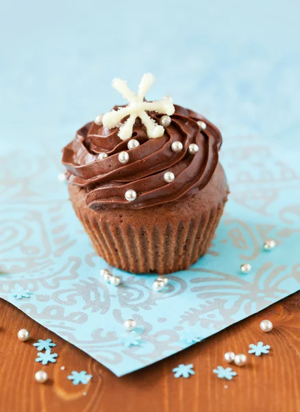 Christmas cupcake — Stockfoto