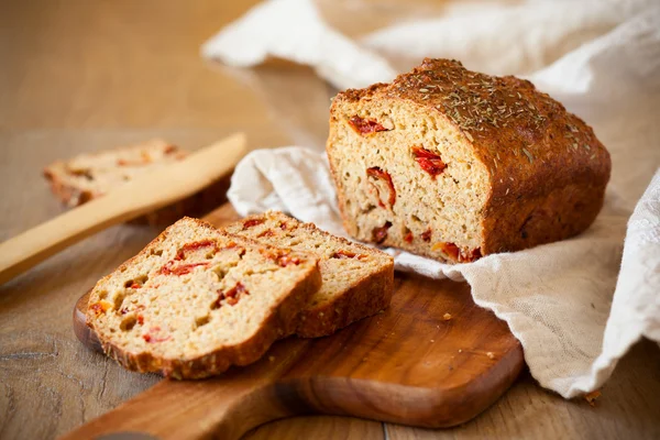 Sundried tomato bread — Stock Photo, Image