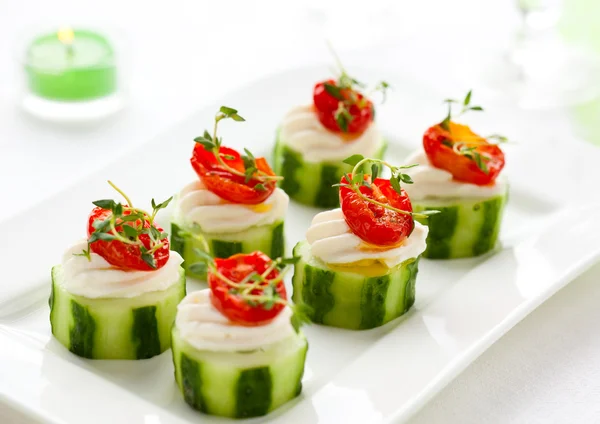 Holiday vegetable appetizer — Stock Photo, Image