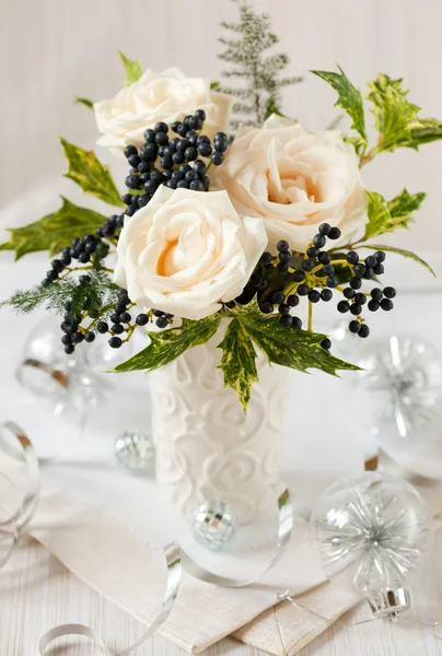 Christmas table decoration — Stock Photo, Image