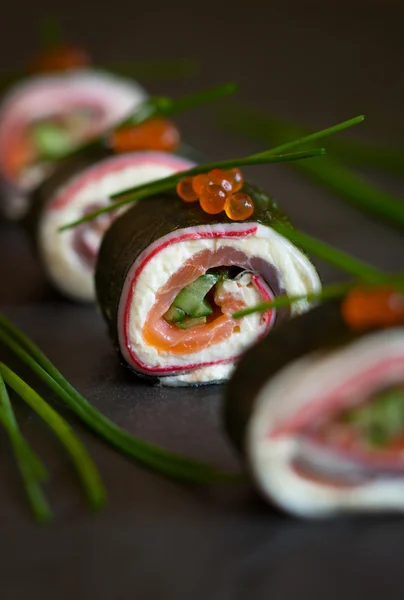 Rolo de sushi sem arroz — Fotografia de Stock