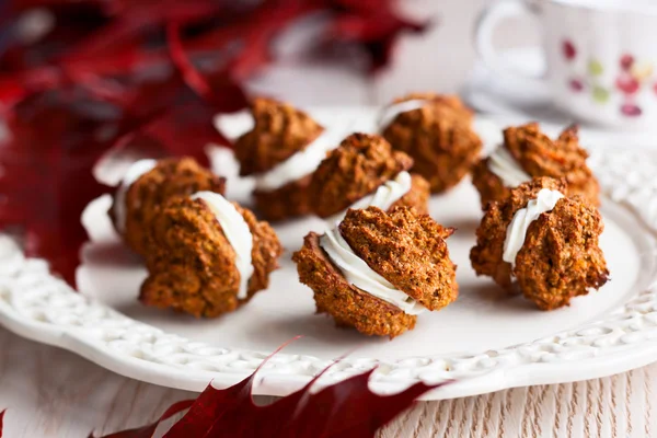 Doces de creme de abóbora — Fotografia de Stock