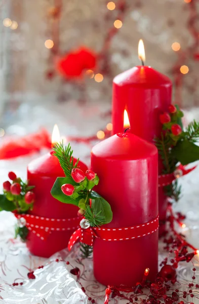 Christmas candles — Stock Photo, Image