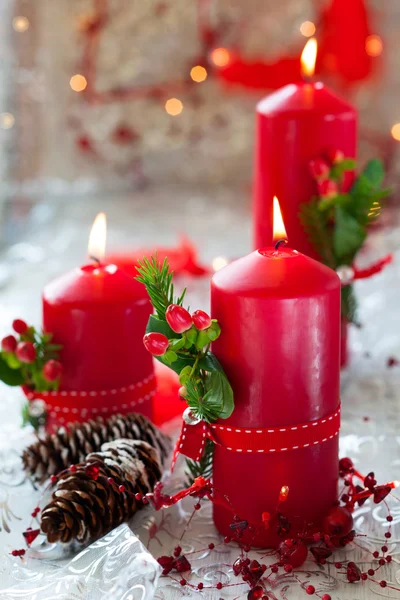 Candele di Natale — Foto Stock