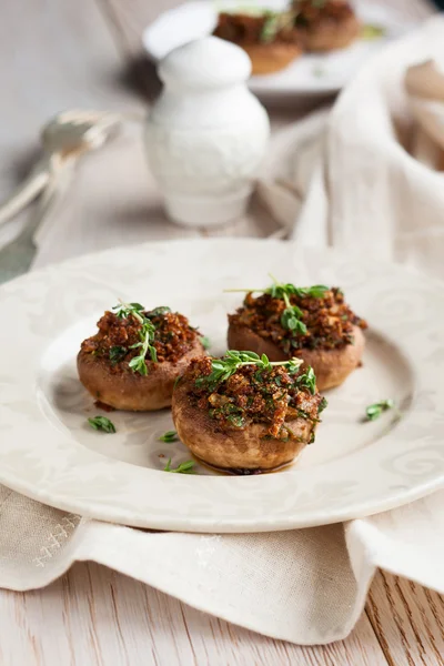 Stuffed mushrooms — Stock Photo, Image