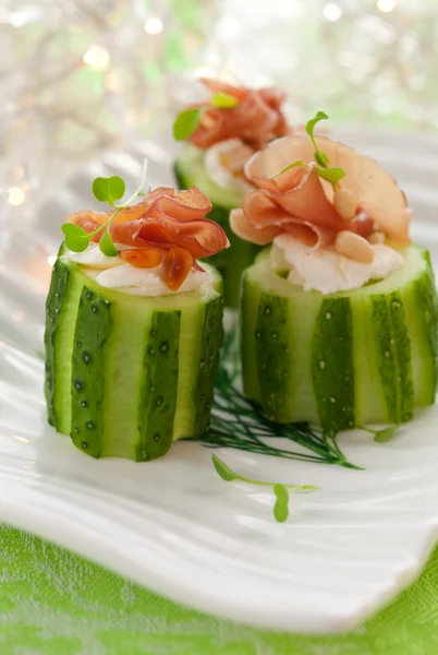 Stuffed cucumber — Stock Photo, Image