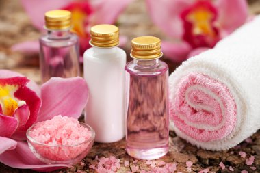 vücut bakım ürünleri veya spa natürmort