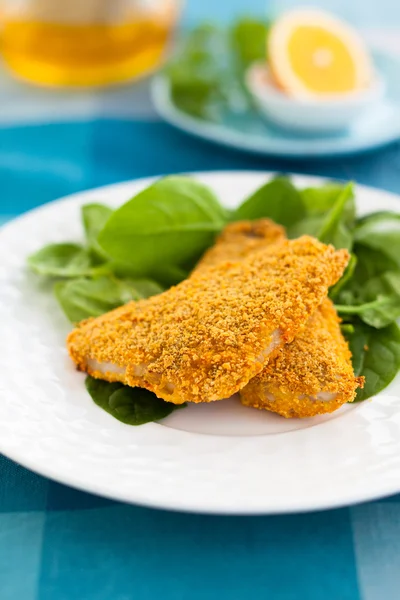 Breaded fish — Stock Photo, Image