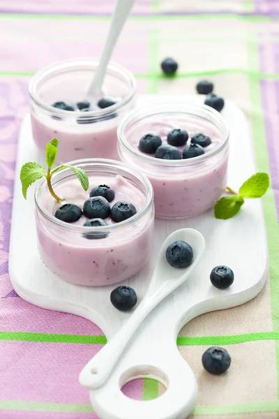 Fruit yogurt — Stock Photo, Image