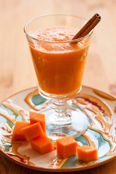 Pompoen smoothie — Stockfoto