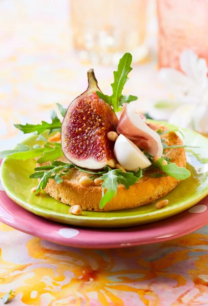 Appetizer with fig — Stock Photo, Image