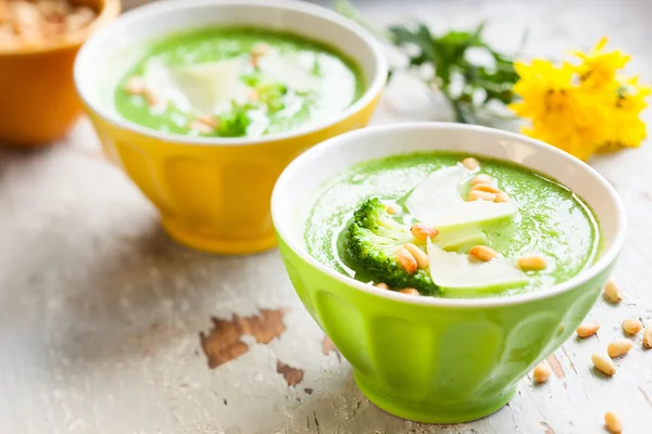 Суп з броколі — стокове фото