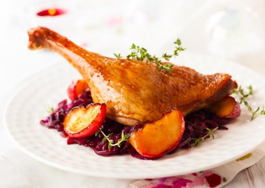 Kızarmış ördek bacak