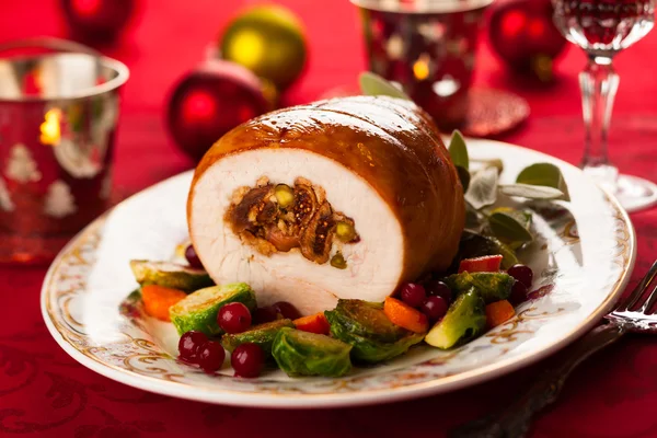 Stuffed turkey breast — Stock Photo, Image