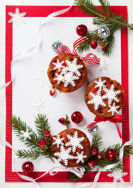 Christmas fruit cakes — Stock Photo, Image