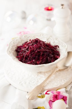 Braised red cabbage clipart