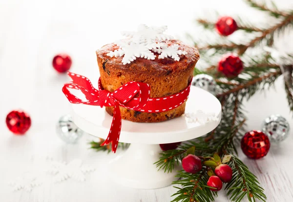 Christmas fruit cake — Stock Photo, Image
