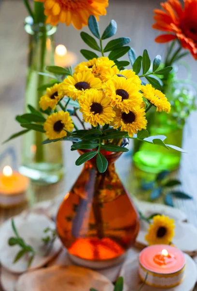 Ramo de crisantemo y gerberas — Foto de Stock