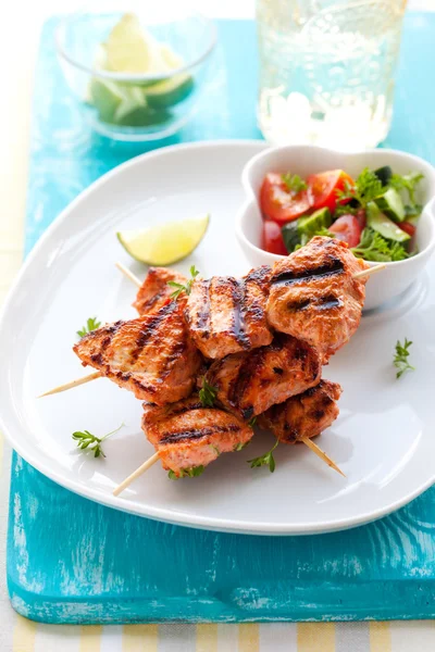 Brochetas de pollo masala — Foto de Stock