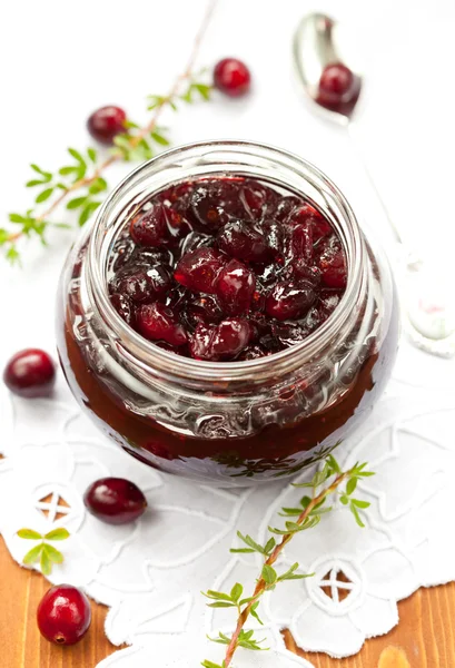 Cranberry jam — Stock Photo, Image