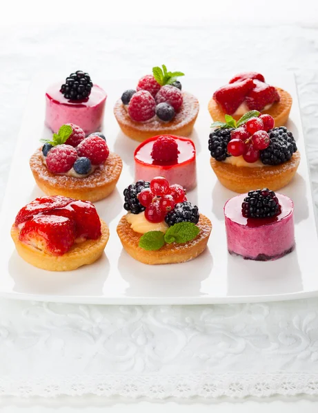 Verschiedene Desserts — Stockfoto