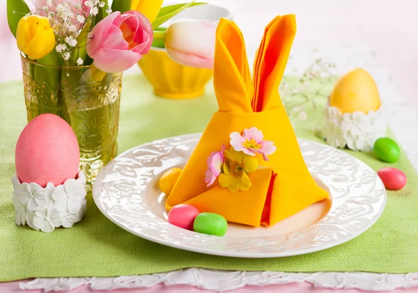 Easter table setting — Stock Photo, Image