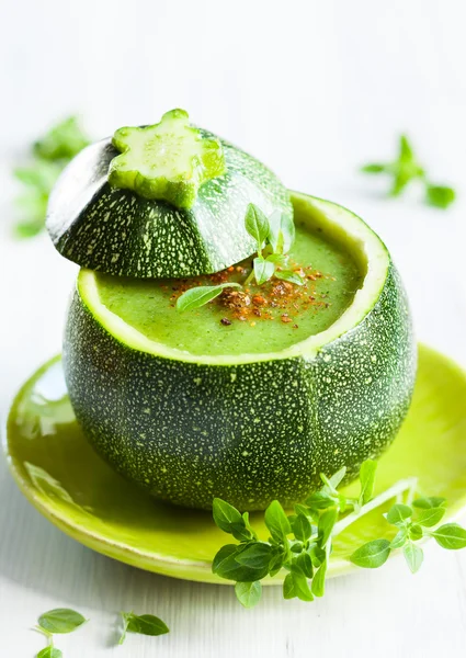 Zucchini cream soup — Stock Photo, Image