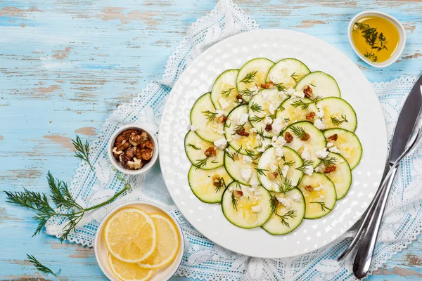 Carpaccio di zucchine — Foto Stock