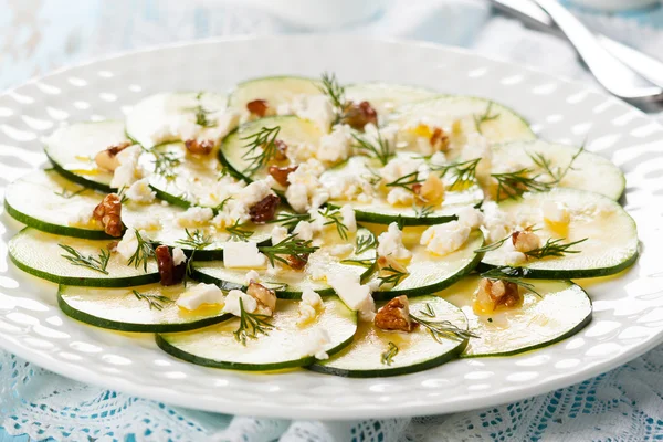 Zucchini-Carpaccio — Stockfoto