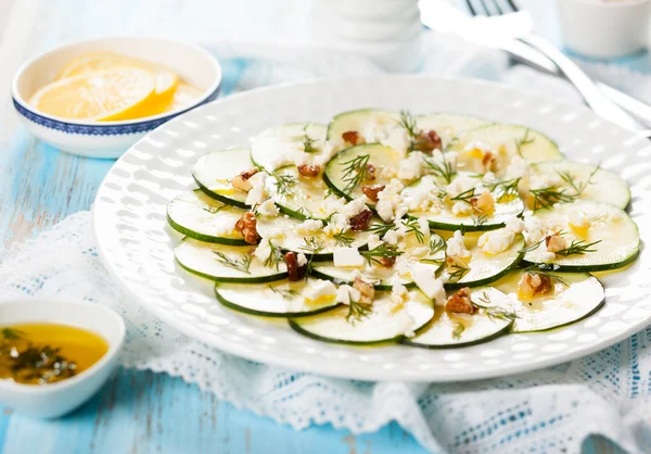 Zucchini-Carpaccio — Stockfoto