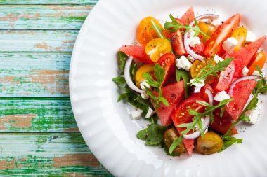 domates, karpuz, salata