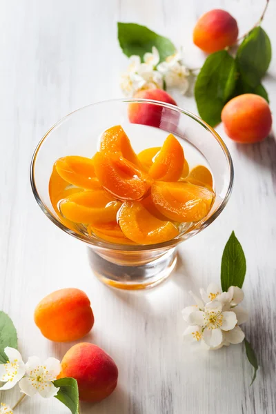Apricot compote — Stock Photo, Image
