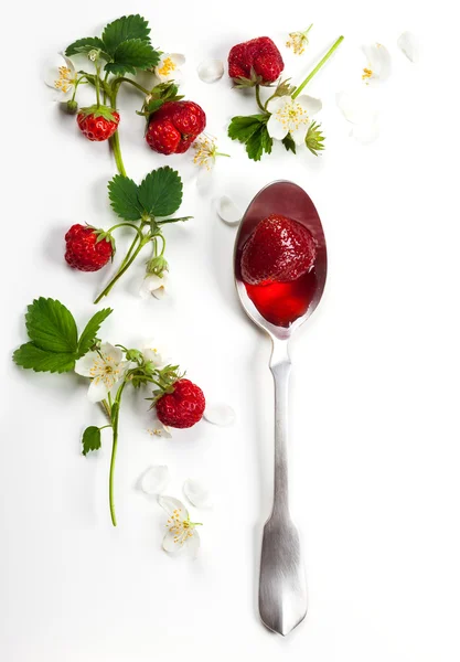 Marmellata di fragole — Foto Stock