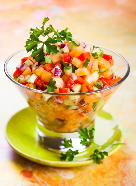 Salsa with melon — Stock Photo, Image