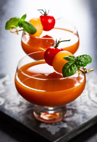 Sopa de gazpacho de tomate y melón —  Fotos de Stock