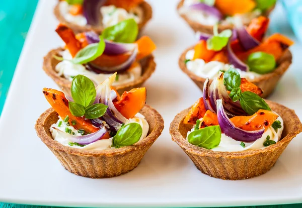 Tarts with pumpkin — Stock Photo, Image