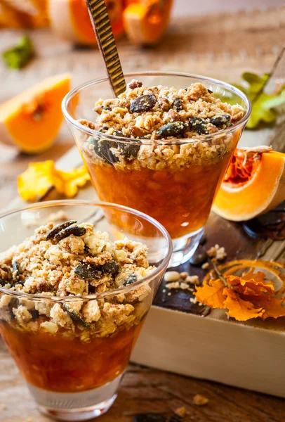 Pumpkin crumble — Stock Photo, Image