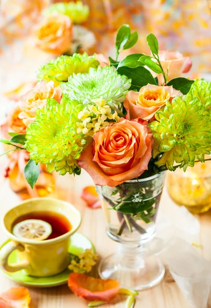 Autumnal table setting — Stock Photo, Image