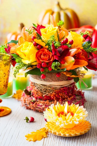 Cenário de mesa festiva — Fotografia de Stock