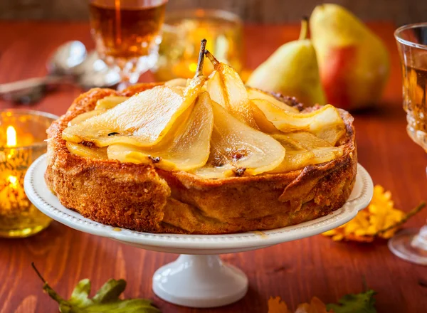 Pastel de pera para vacaciones —  Fotos de Stock